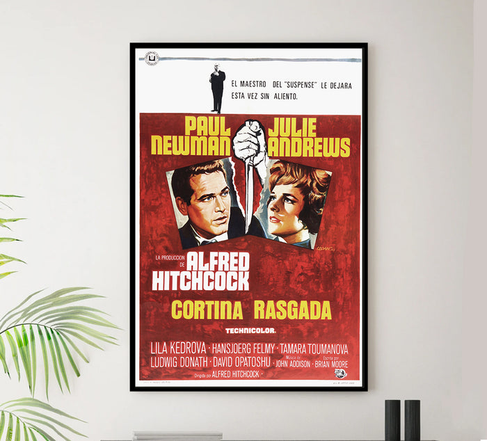 Torn Curtain 1966 - Paul Newman - Spain - Classic Movie Poster