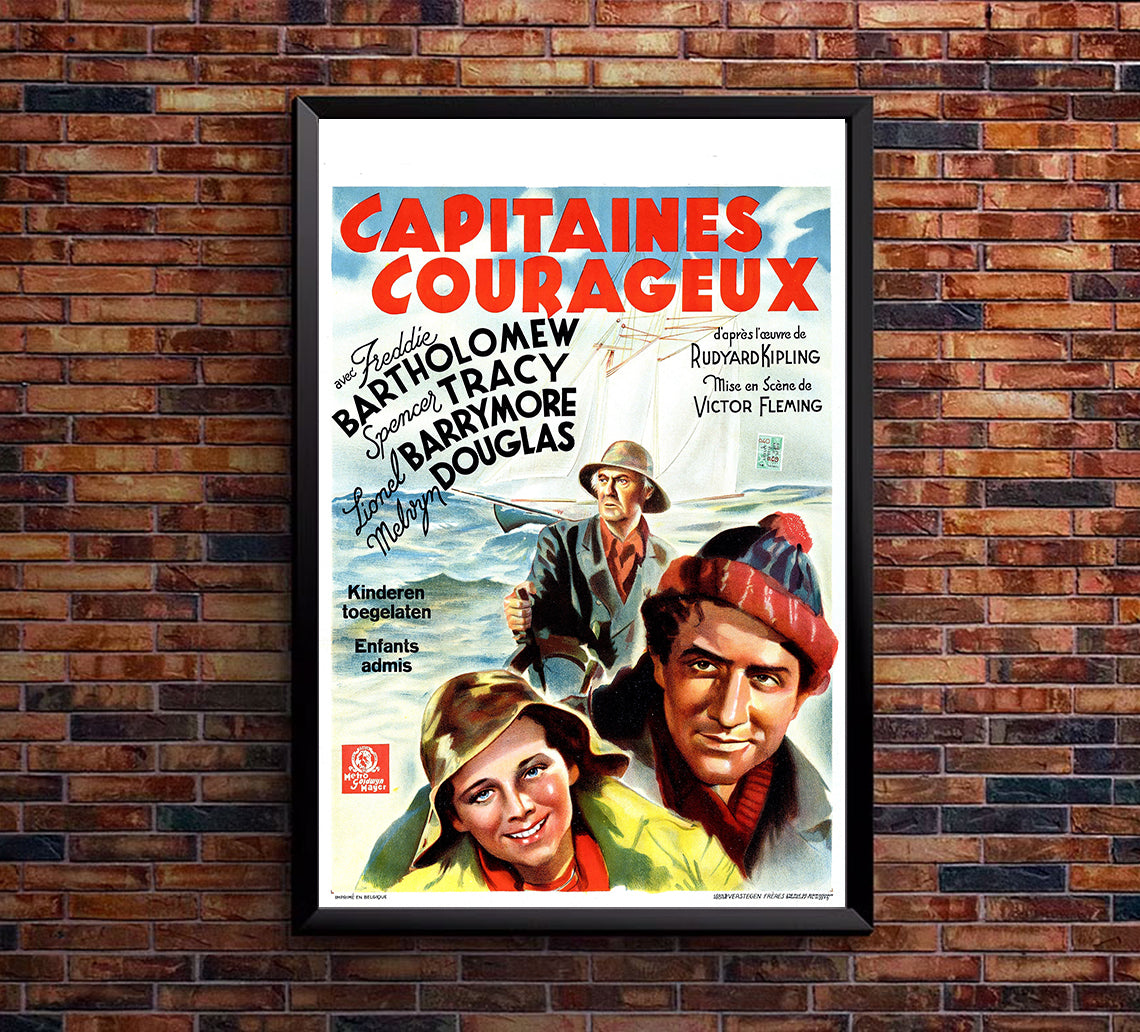 Captains Courageous 1937 - Belgium - v1 - Classic Movie Poster