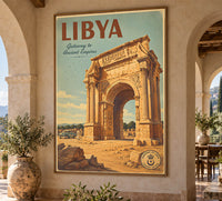Africa - Libya - Vintage Tourism Travel Poster