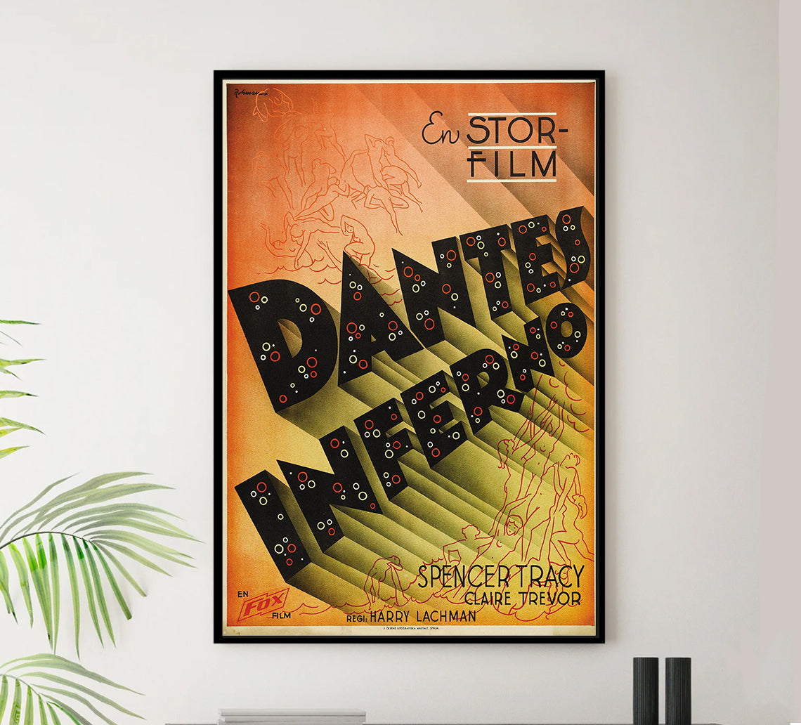Dante's Inferno 1935 - Sweden - v1 - Classic Movie Poster