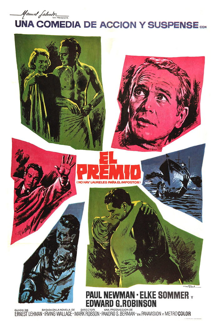 The Prize 1963 - Paul Newman - Spain - Classic Movie Poster