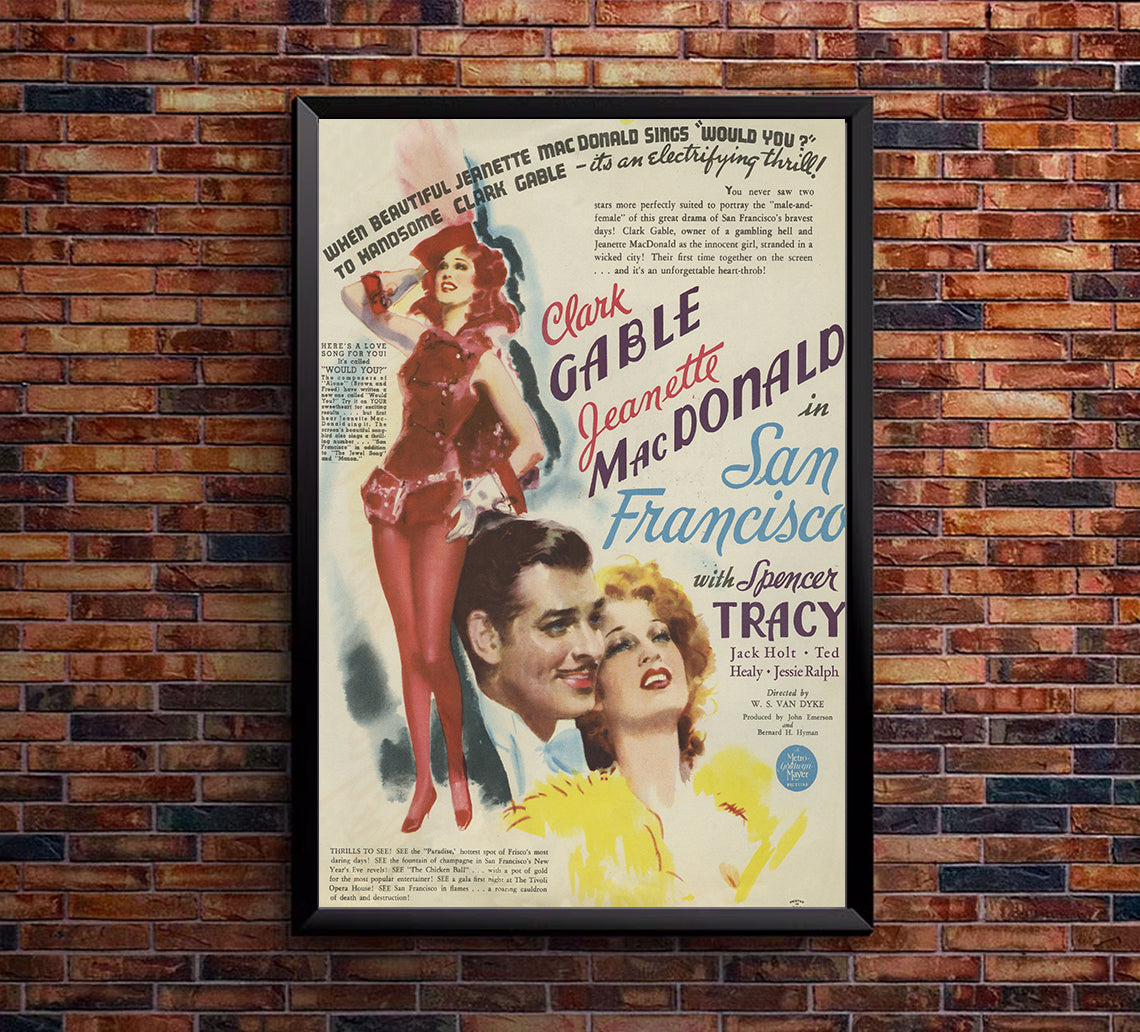 San Francisco 1936 - US - v7 - Classic Movie Poster