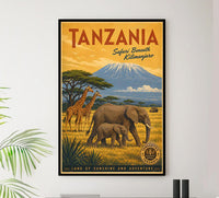 Africa - Tanzania - Vintage Tourism Travel Poster