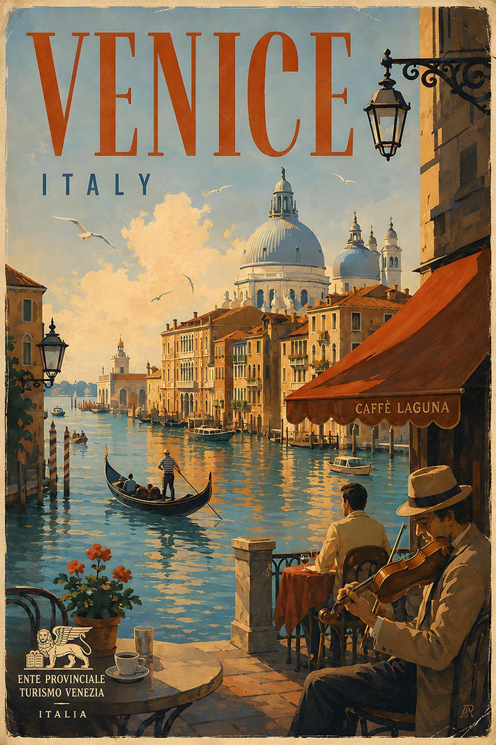 Italy - Venice 3 - Vintage Tourism Travel Poster