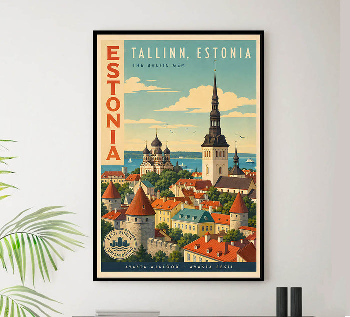 Estonia - Tourism - v1 - Vintage Travel Poster
