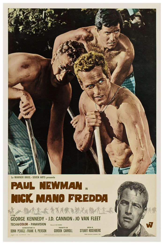 Cool Hand Luke 1967 - Paul Newman - Italy (2) - Classic Movie Poster