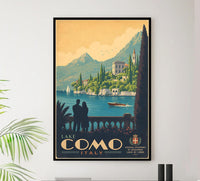 Italy - Lake Como - Vintage Tourism Travel Poster