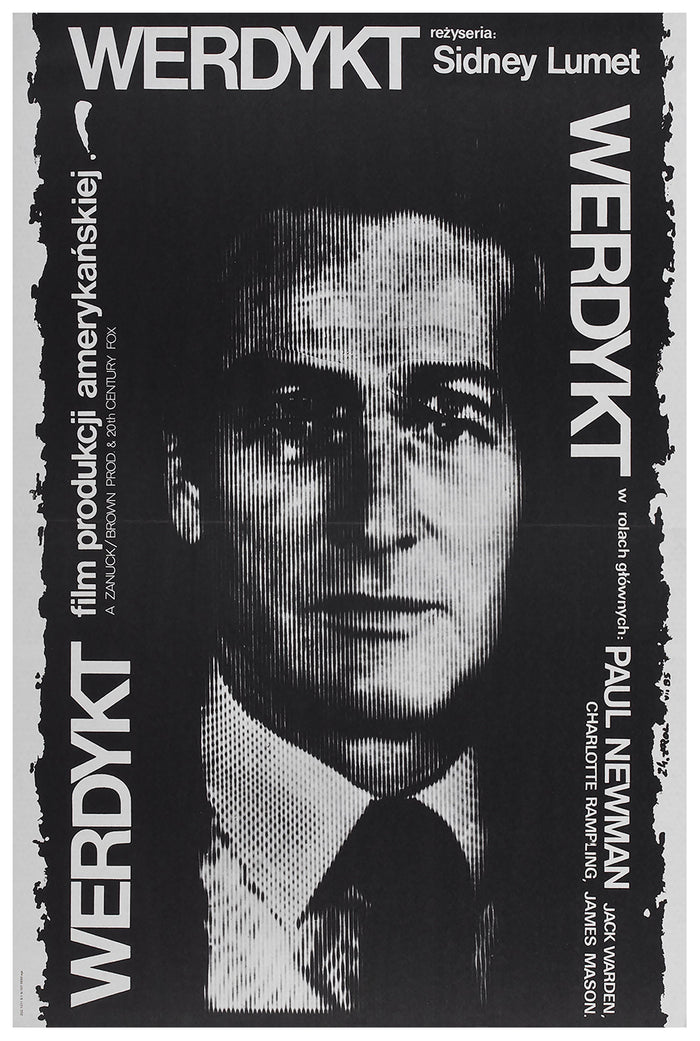 The Verdict 1982 - Paul Newman - Poland - Classic Movie Poster