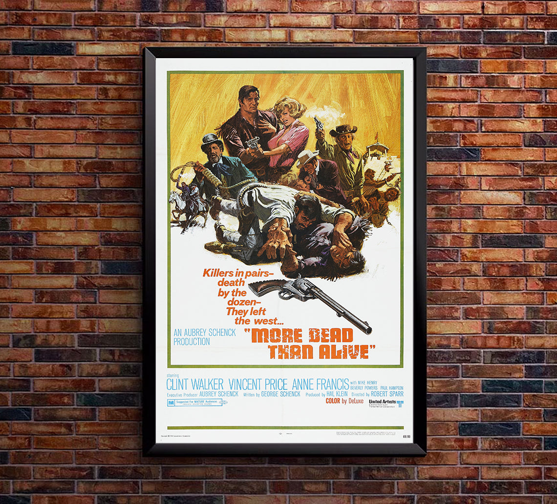 More Dead Than Alive 1969 - US - v1 - Classic Movie Poster