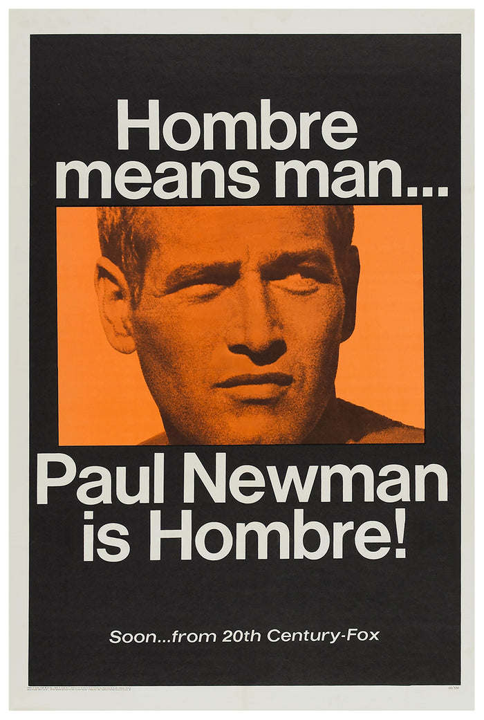 Hombre 1967 - Paul Newman - US - Classic Movie Poster