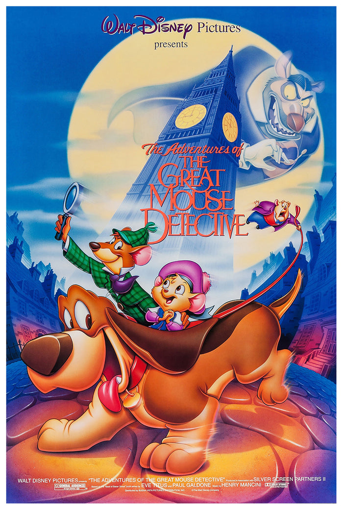 The Great Mouse Detective 1986 - US - v1 - Classic Movie Poster