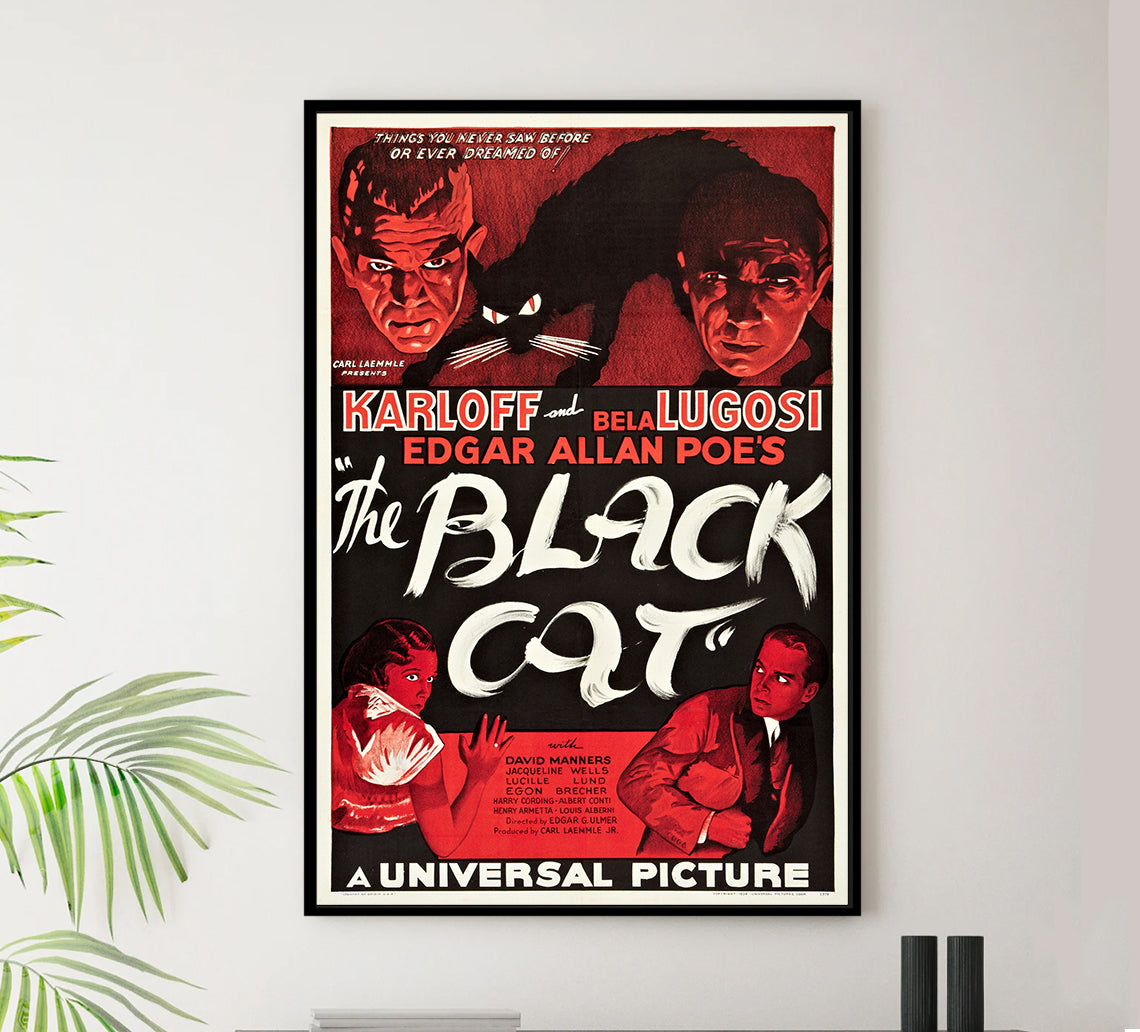 The Black Cat 1934 - US - v2 - Classic Movie Poster