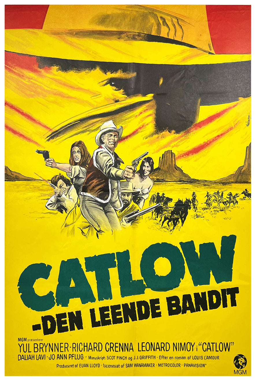 Catlow 1971 - Denmark - v1 - Classsic Movie Poster