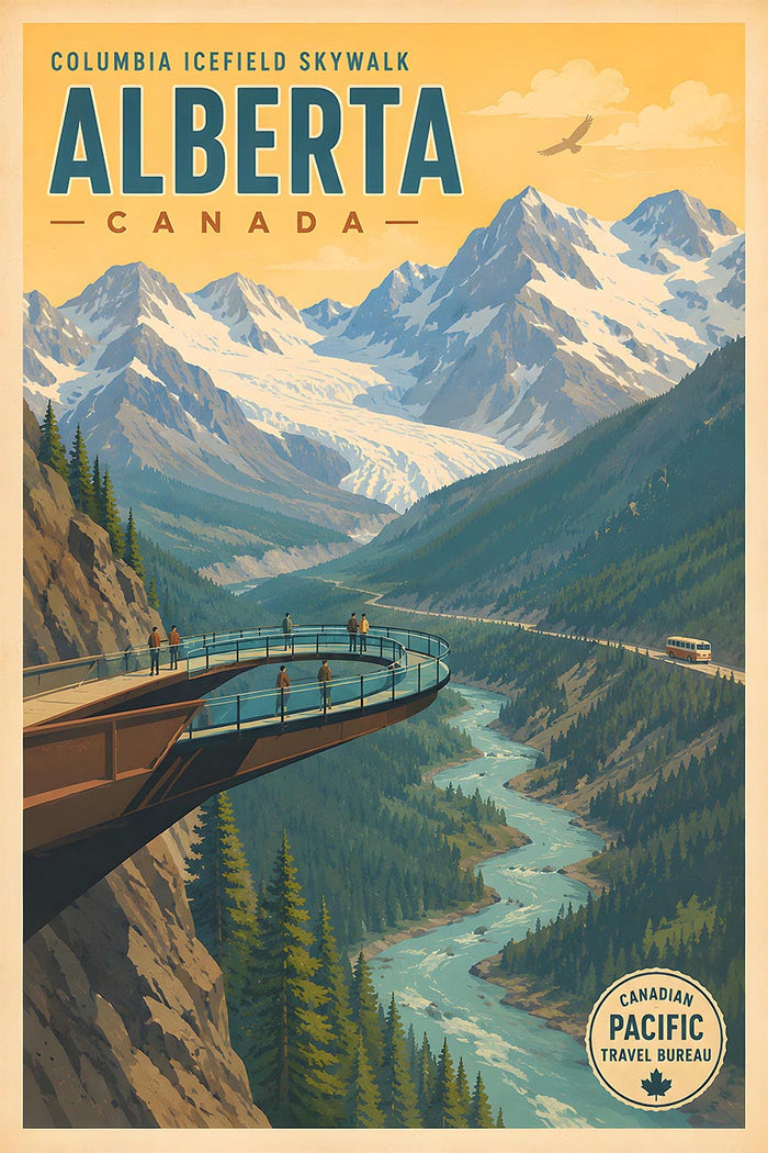 Canada - Alberta - Vintage Tourism Travel Poster