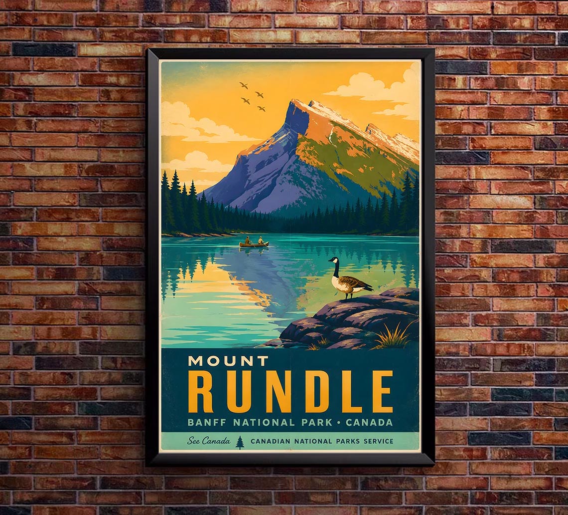 Canada - Banff National Park - Vintage Tourism Travel Poster