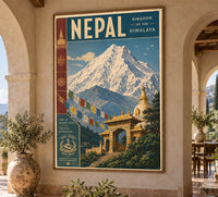 Nepal - Tourism - v1 - Vintage Travel Poster