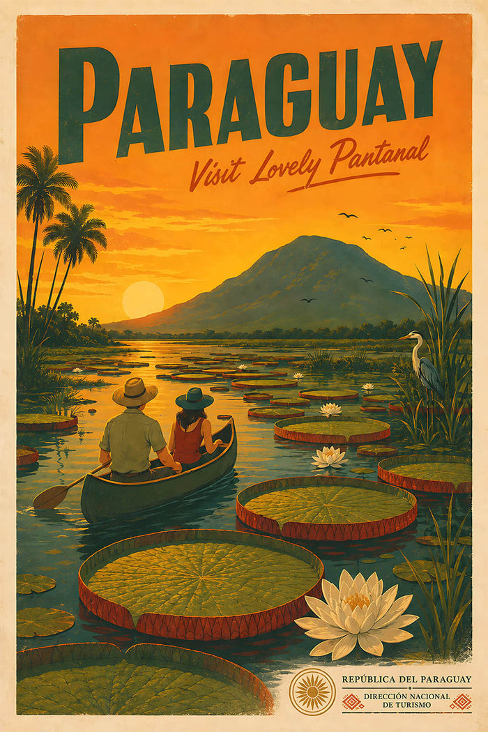 Paraguay - Tourism - v1 - Vintage Travel Poster