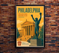 Pennsylvania - Philadelphia - Vintage Tourism Travel Poster