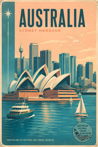 Australia - Tourism - v1 - Vintage Travel Poster