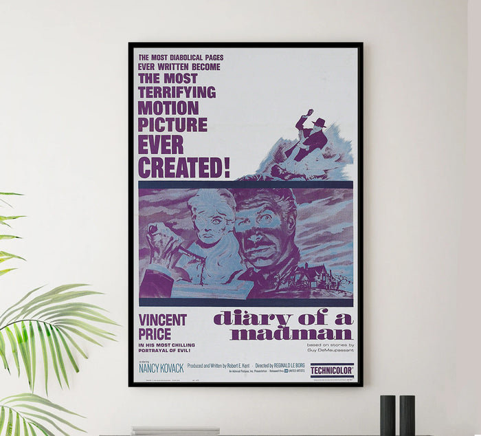 Diary of a Madman 1963 - US - v1 - Classic Movie Poster