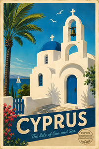 Cyprus - Tourism - v1 - Vintage Travel Poster