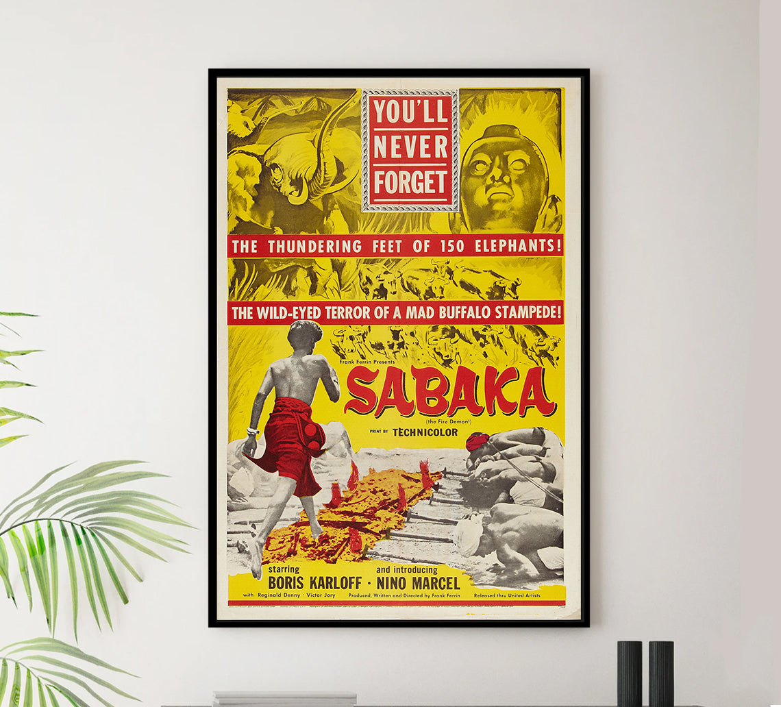 Sabaka 1955 - US - v1 - Classic Movie Poster