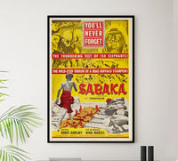 Sabaka 1955 - US - v1 - Classic Movie Poster