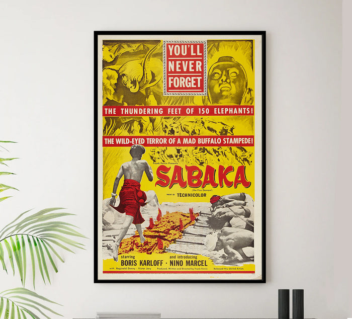 Sabaka 1955 - US - v1 - Classic Movie Poster