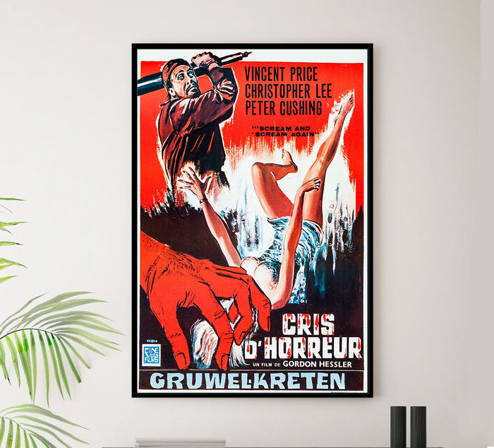 Scream and Scream Again 1970 - Belgium - v1 - Classic Movie Poster
