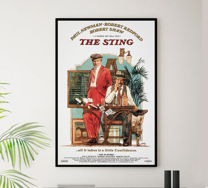 The Sting 1973 - Paul Newman - US (3) - Classic Movie Poster
