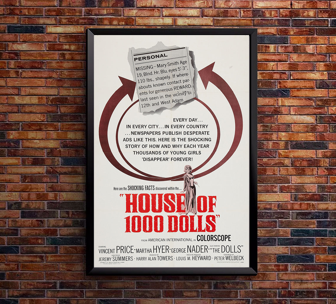 The House of 1000 Dolls 1967 - US - v1 - Classic Movie Poster