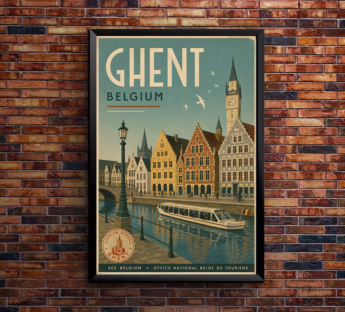 Belgium - Tourism - v1 - Vintage Travel Poster