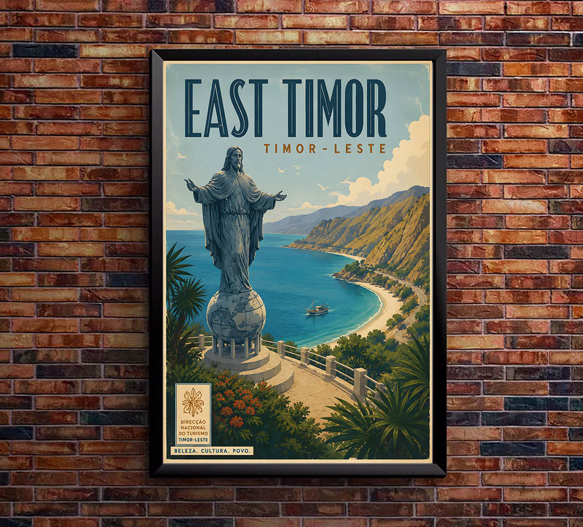 East Timor - Tourism - v1 - Vintage Travel Poster