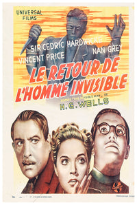The Invisible Man Returns 1940 - Belgium - v1 - Classic Movie Poster