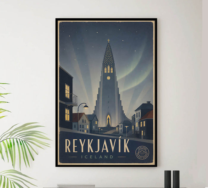 Iceland - Tourism - v1 - Vintage Travel Poster