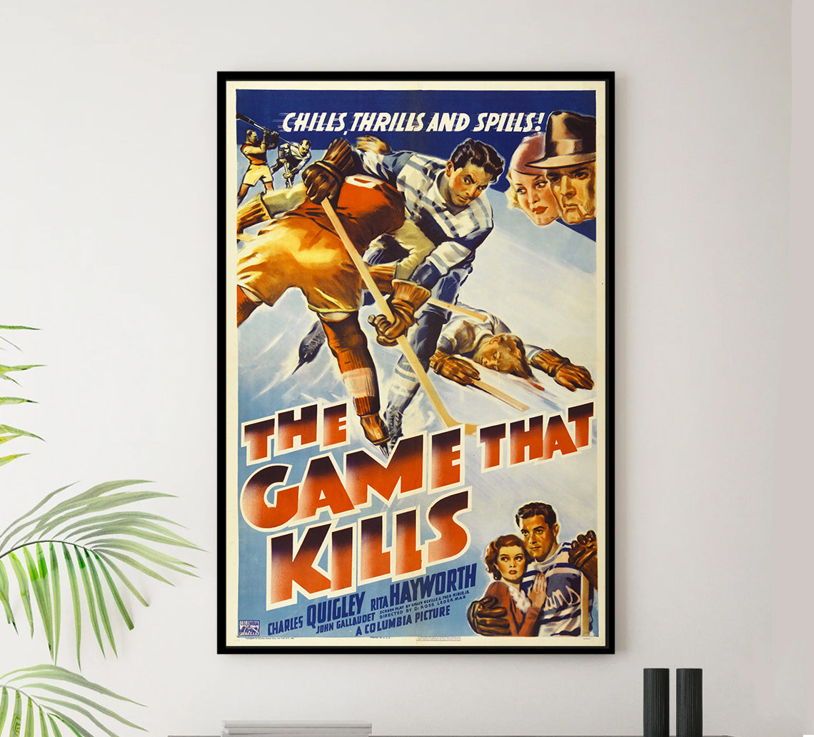 The Game That Kills 1937 - Rita Hayworth - US - Classic Movie Poster
