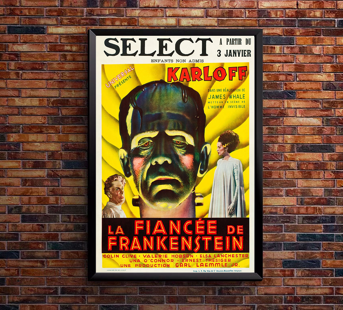Bride of Frankenstein 1935 - Belgium - v1 - Classic Movie Poster