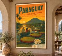 Paraguay - Tourism - v1 - Vintage Travel Poster