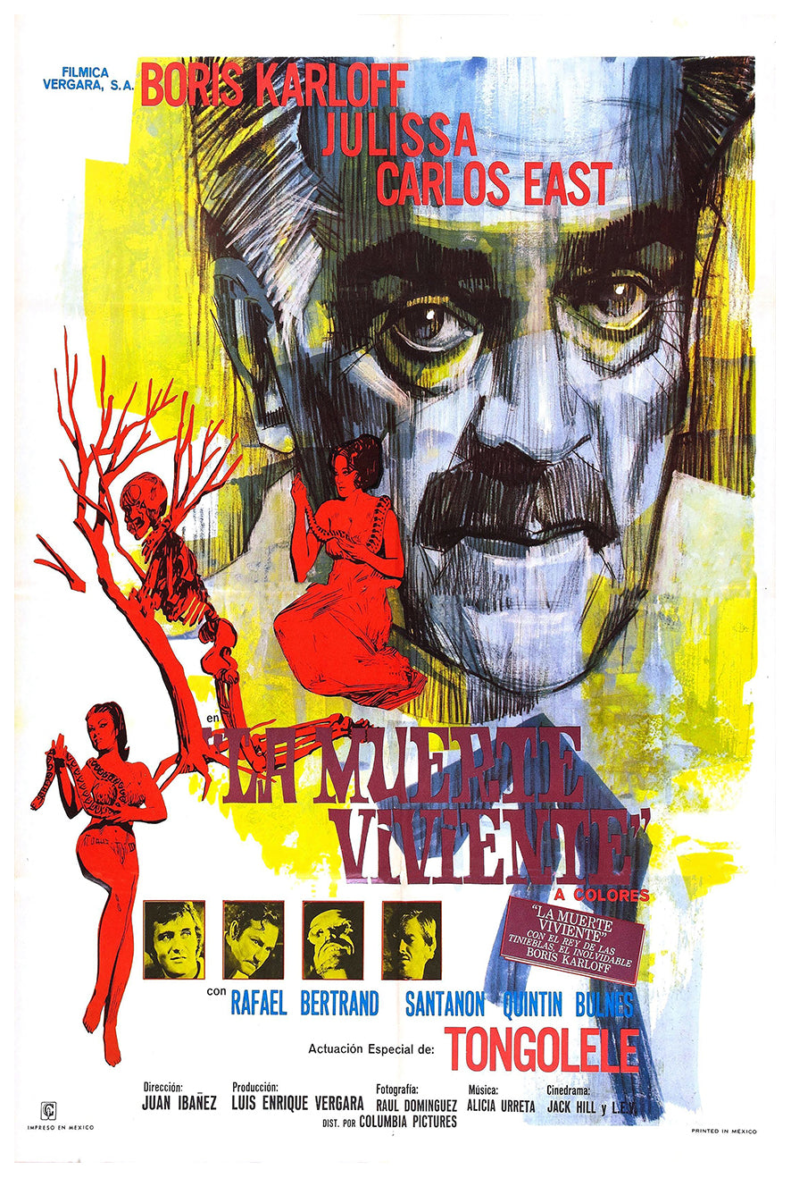 La muerte viviente 1971 - Mexico - v1 - Classic Movie Poster