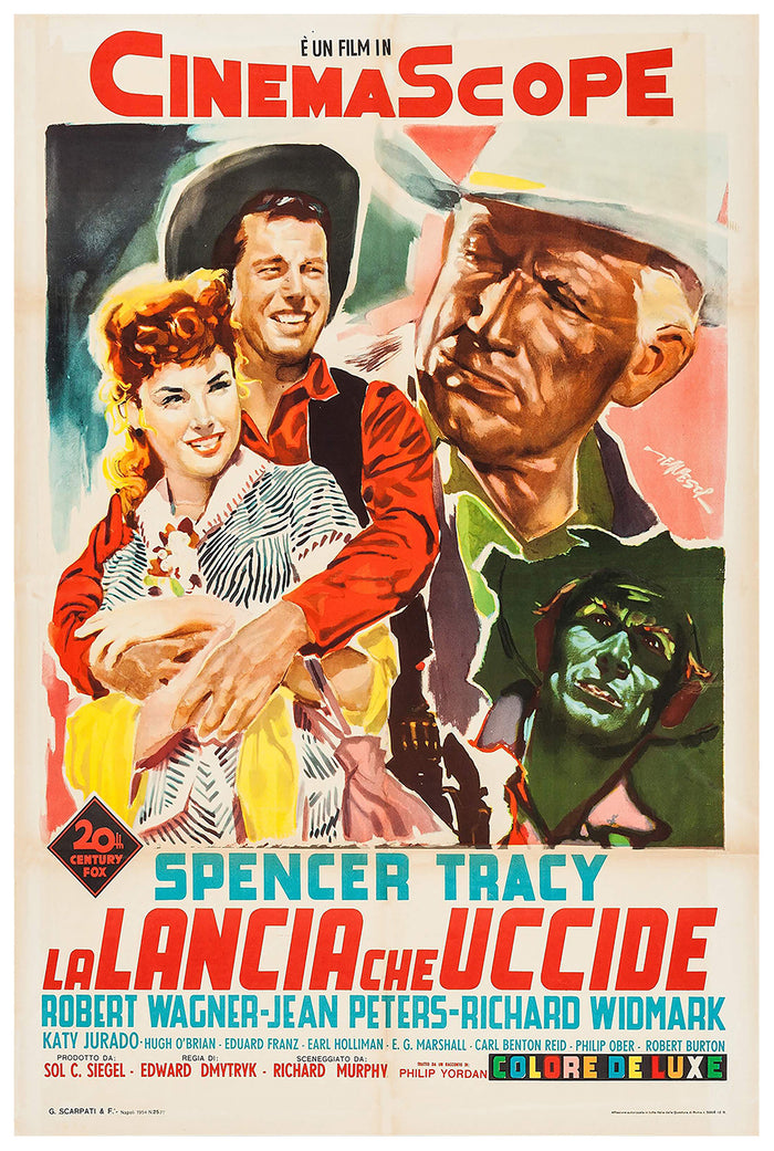 Broken Lance 1954 - Italy - v1 - Classic Movie Poster
