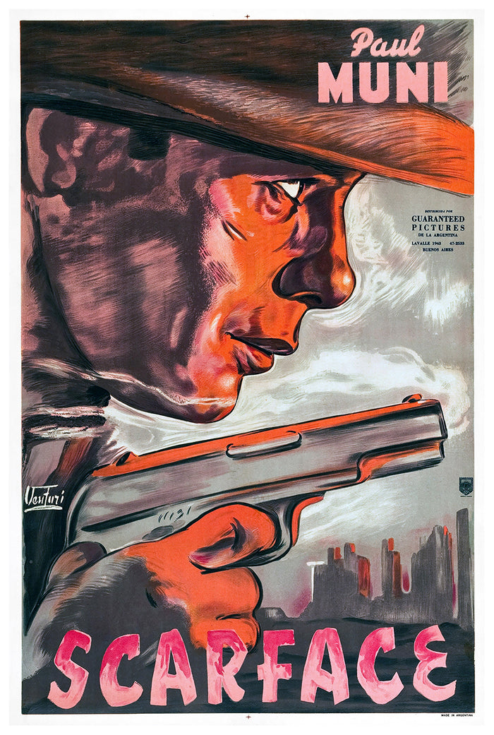 Scarface 1932 - Argentina - v1 - Classic Movie Poster