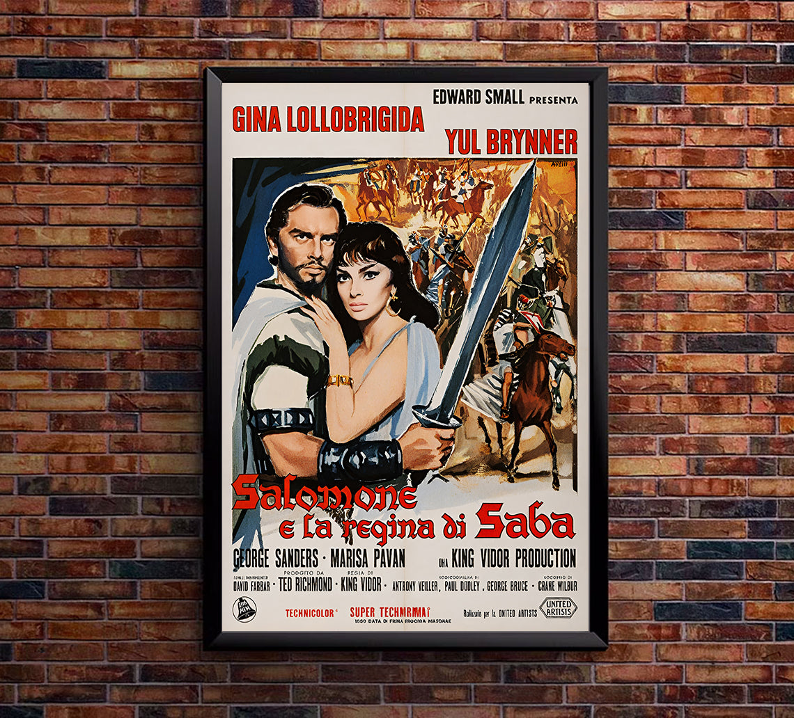 Solomon and Sheba 1959 - Italy - v1 - Classsic Movie Poster