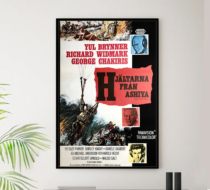 Flight from Ashiya 1964 - Sweden - v1 - Classsic Movie Poster