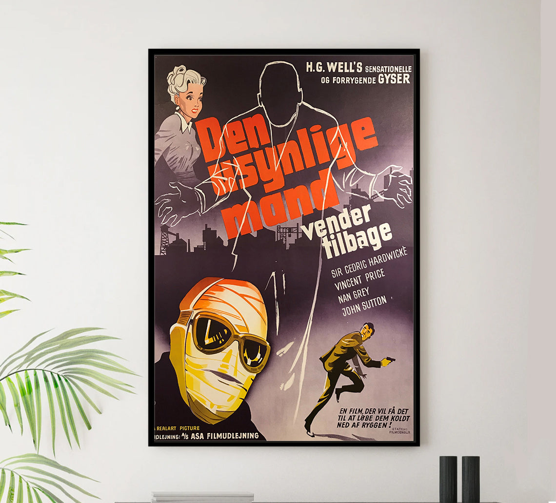 The Invisible Man Returns 1940 - Denmark - v1 - Classic Movie Poster