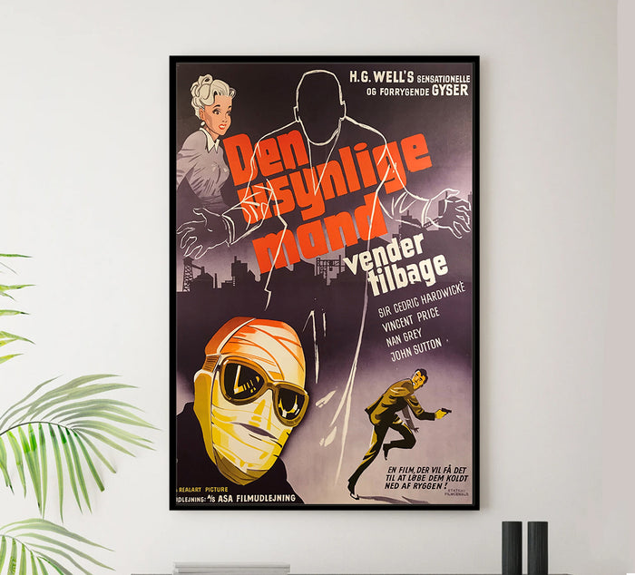 The Invisible Man Returns 1940 - Denmark - v1 - Classic Movie Poster