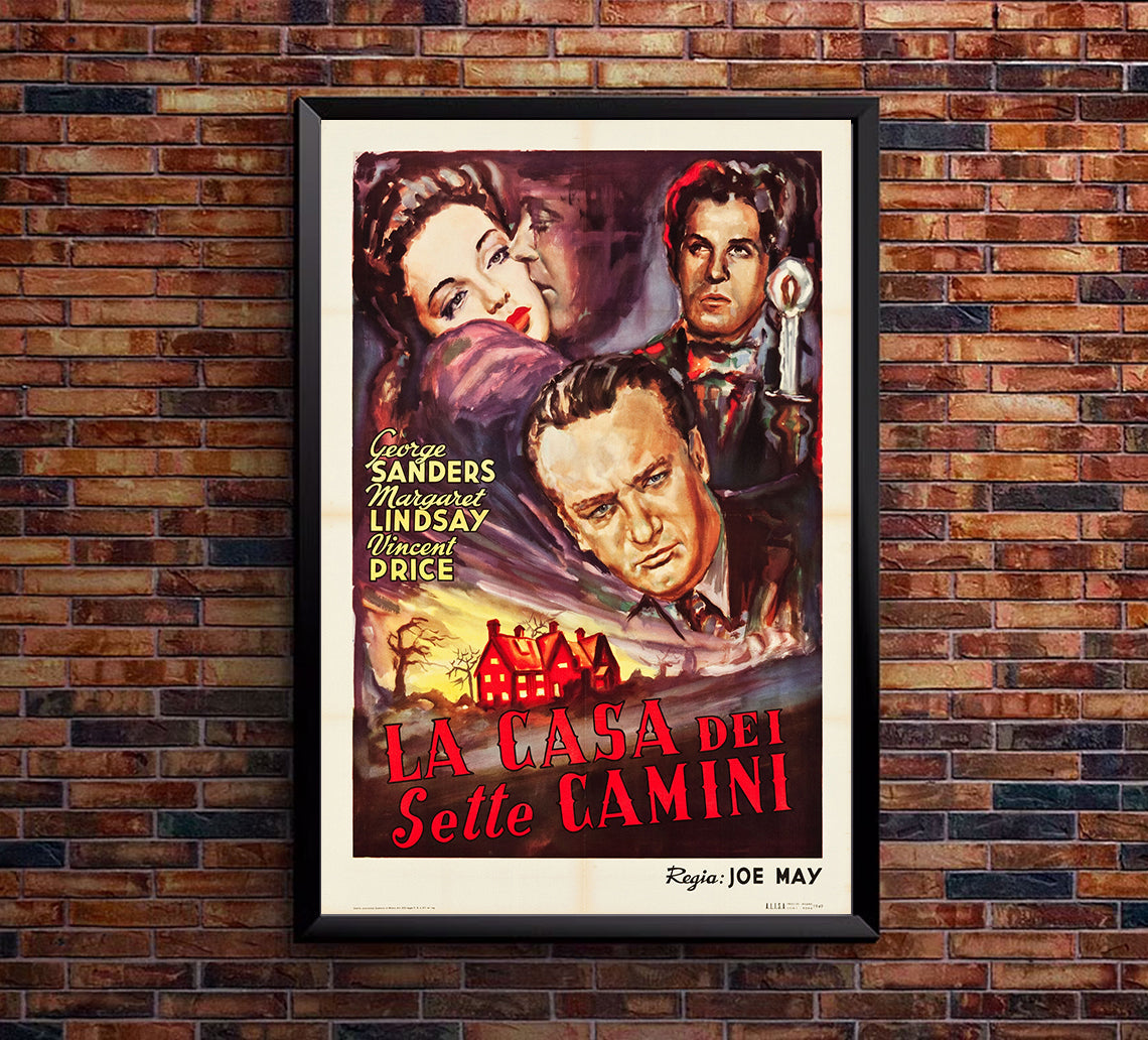 The House of the Seven Gables 1940 - Italy - v1 - Classic Movie Poster