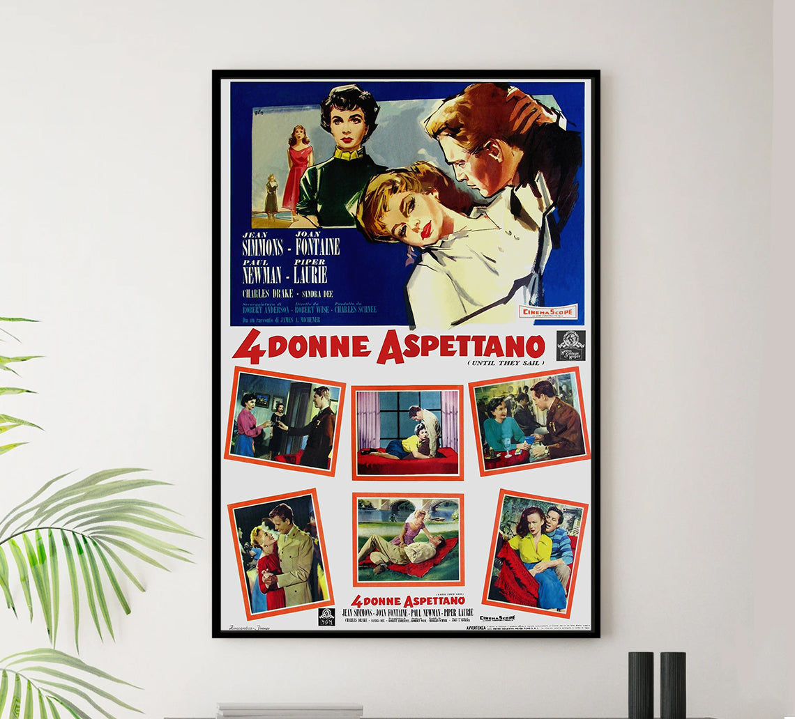 Until They Sail 1957 - Paul Newman - Italy - Classic Movie Poster