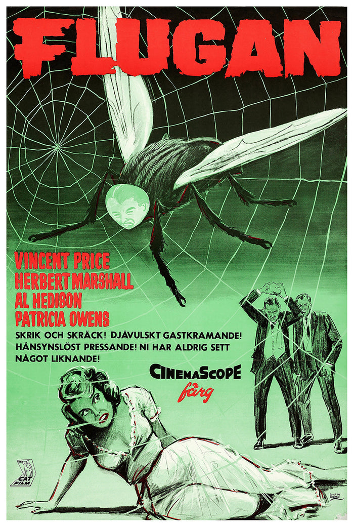 The Fly 1958 - Sweden - v2 - Classic Movie Poster