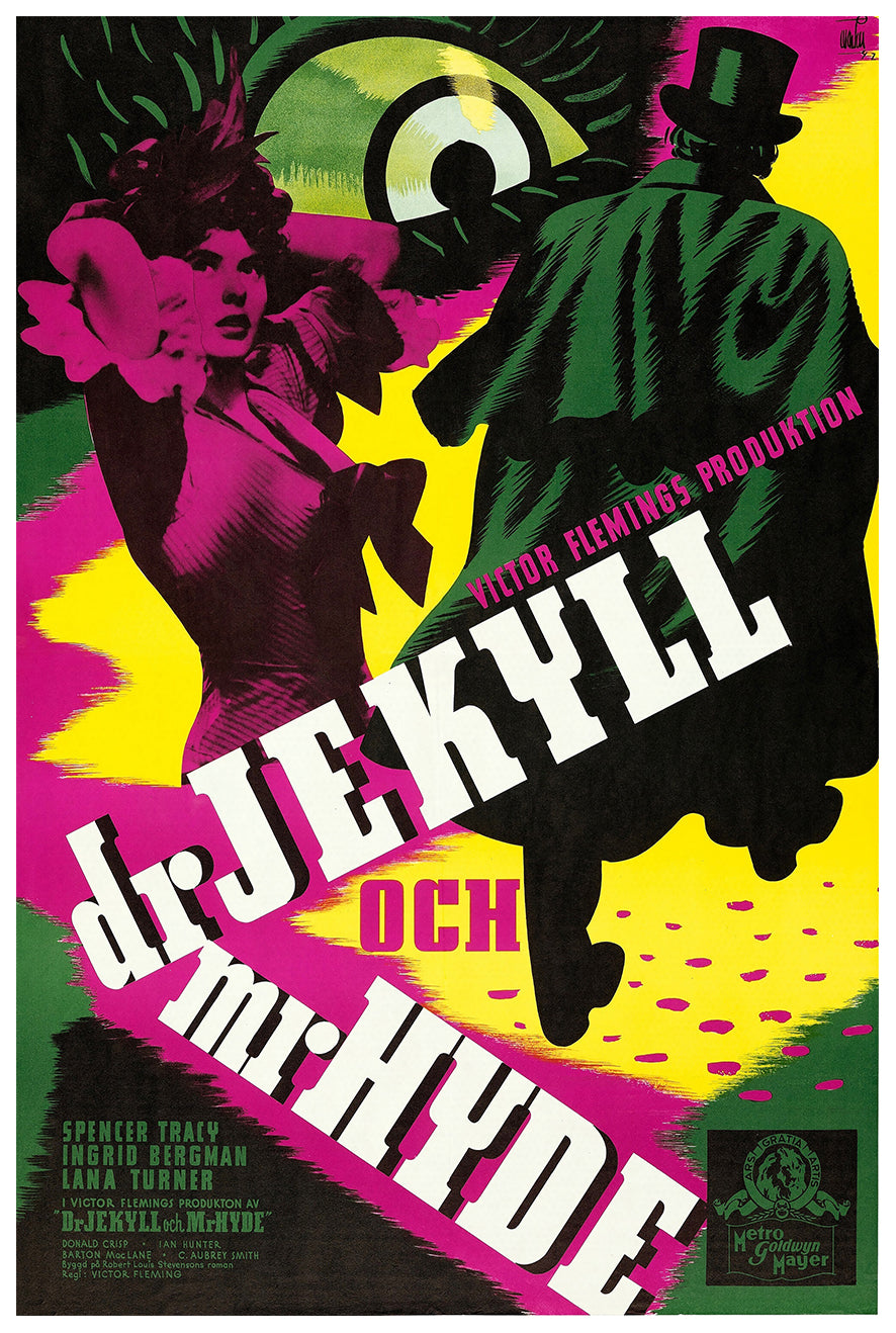 Dr. Jekyll and Mr. Hyde 1941 - Sweden - v2 - Classic Movie Poster