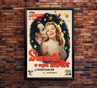 Tonight and Every Night 1945 - Rita Hayworth - Italy 2 - Classic Movie Poster